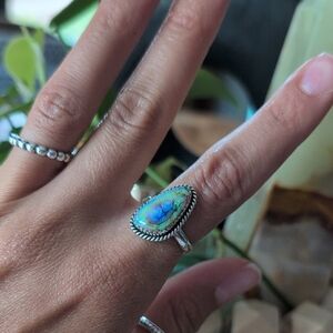 Sterling Silver Monarch Opal Ring